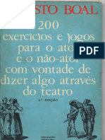 200 Exercicios e Jogos Para o Ator e o Nao Ator Com Vontade de Dizer Algo Através Do Teatro - Augusto Boal