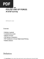 The Law On Use of Force