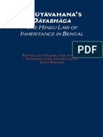 Jimutavahanas Dayabhaga The Hindu Law of Inheritance in Bengal (South Asia Research (New York, N.Y.) .) by Ludo Rocher