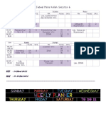 Jadwal Mata Kuliah Smester 1 Fix