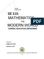 Mathematics Modern World: IN THE
