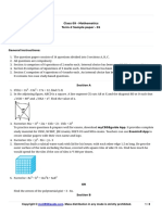 Mycbseguide: Class 09 - Mathematics Term-2 Sample Paper - 01 Marks: 40 Time Allowed: 2 Hours Instructions
