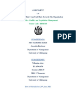 Course Title: Conflict and Negotiation Management Course Code: HRM 510