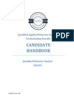 Candidate Handbook: Qualified Applied Behavior Analysis Credentialing Board®