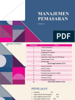 PEMASARAN]Dokumen tersebut membahas tentang manajemen pemasaran dan konsep-konsep dasarnya. Berikut adalah judul singkat yang dioptimalkan  untuk dokumen tersebut:[MANAJEMEN PEMASARAN