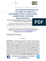 Análisis No Invasivo Basado en Imagen Como Alternativa Sostenible para La Industria Alimentaria: Revisión Bibliográfica