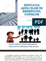 Educația Adulților În Beneficiul Copiilor