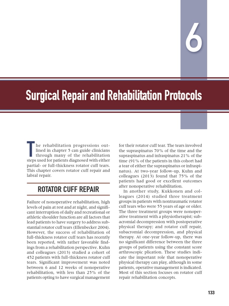 Surgical Repair and Rehabilitation Protocols PDF Anatomical Terms