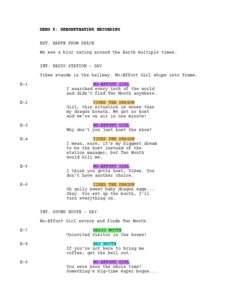 11 Demo Script | PDF