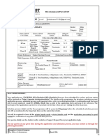 MSc Statistics Application