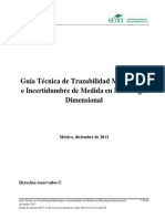 Guía Técnica de Trazabilidad Metrológica e Incertidumbre de Medida en Metrología Dimencional_131201