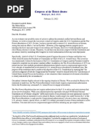 Ukraine War Powers Letter To Biden (DeFazio-Davidson) (Final) PDF