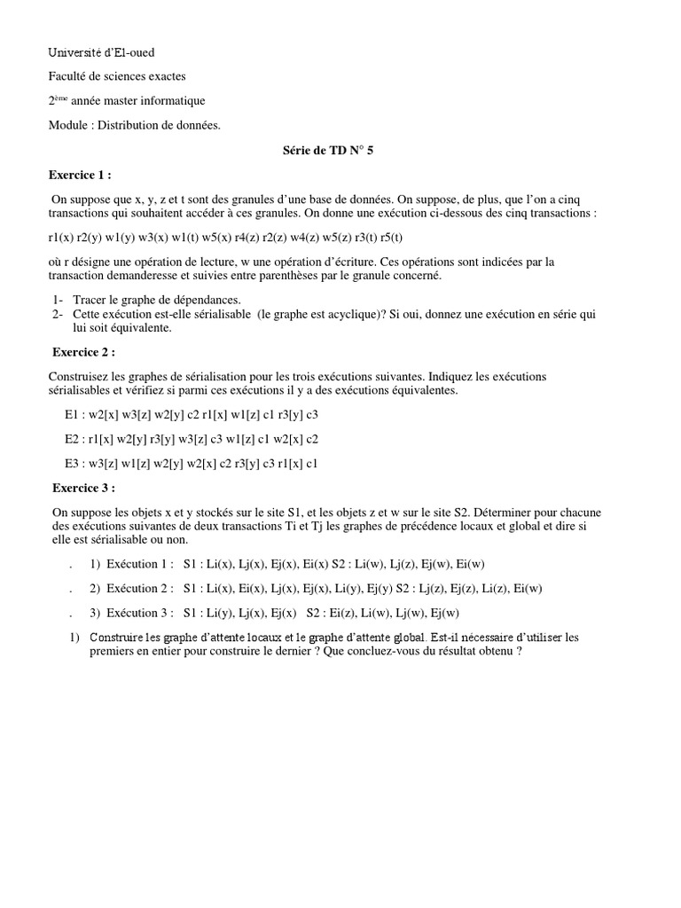 TD 5 : Sérialisation en bases de données | PDF | Méthodes et références ...