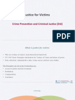 Justice For Victims: Crime Prevention and Criminal Justice (E4J)