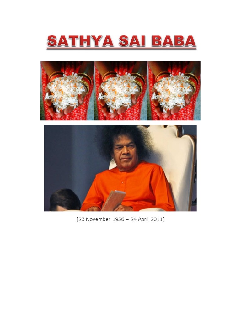 SATHYA SAI BABA Sathya Sai Baba Religion And Belief