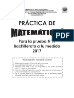 Practica Matematicas Bachillerato A Tu Medida Prueba 01 2017 Ce