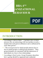 Bba 4 Organizational Behaviour: Group Dynamics