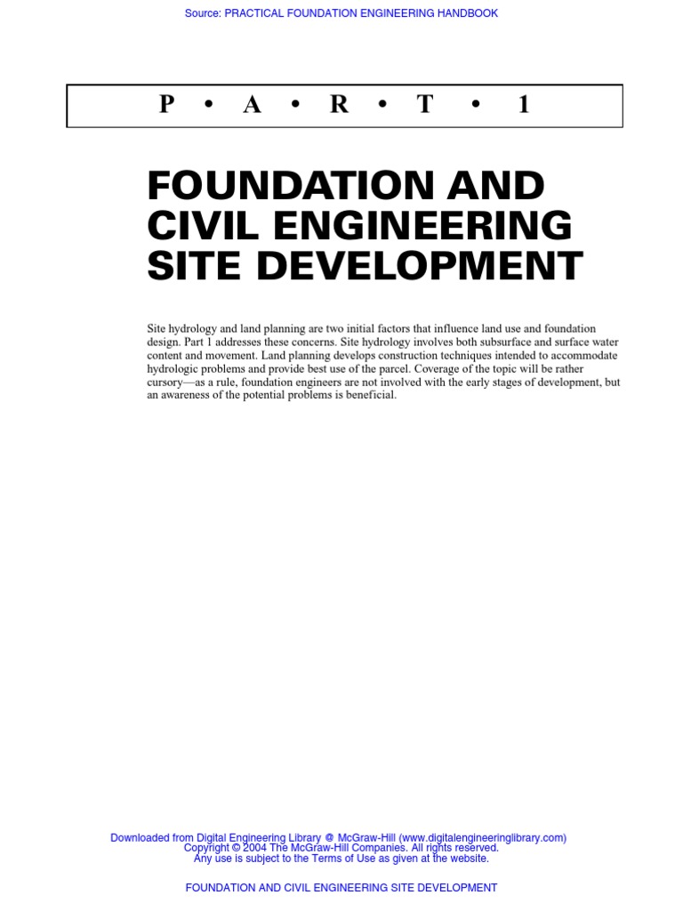 Foundation and Civil Engineering Site Development | PDF
