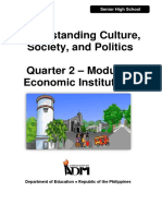 UCSP Module 1 Quarter 2 Economic Institutions