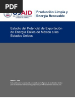 Estudio de Potencial de Exportacion de Energia a USA Desde Mexico