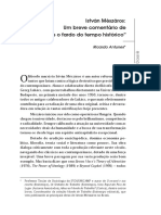 Um Breve Comentário de "O Desafio e o Fardo Do Tempo Histórico"