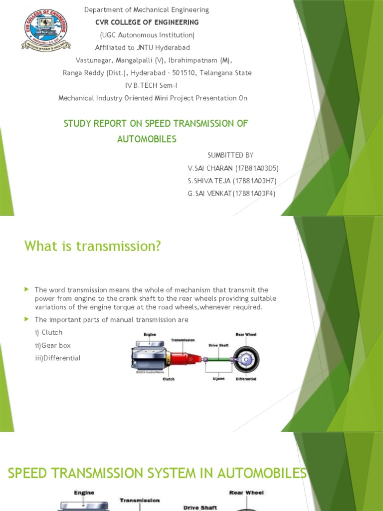 Transmission System PDF Clutch Transmission (Mechanics)
