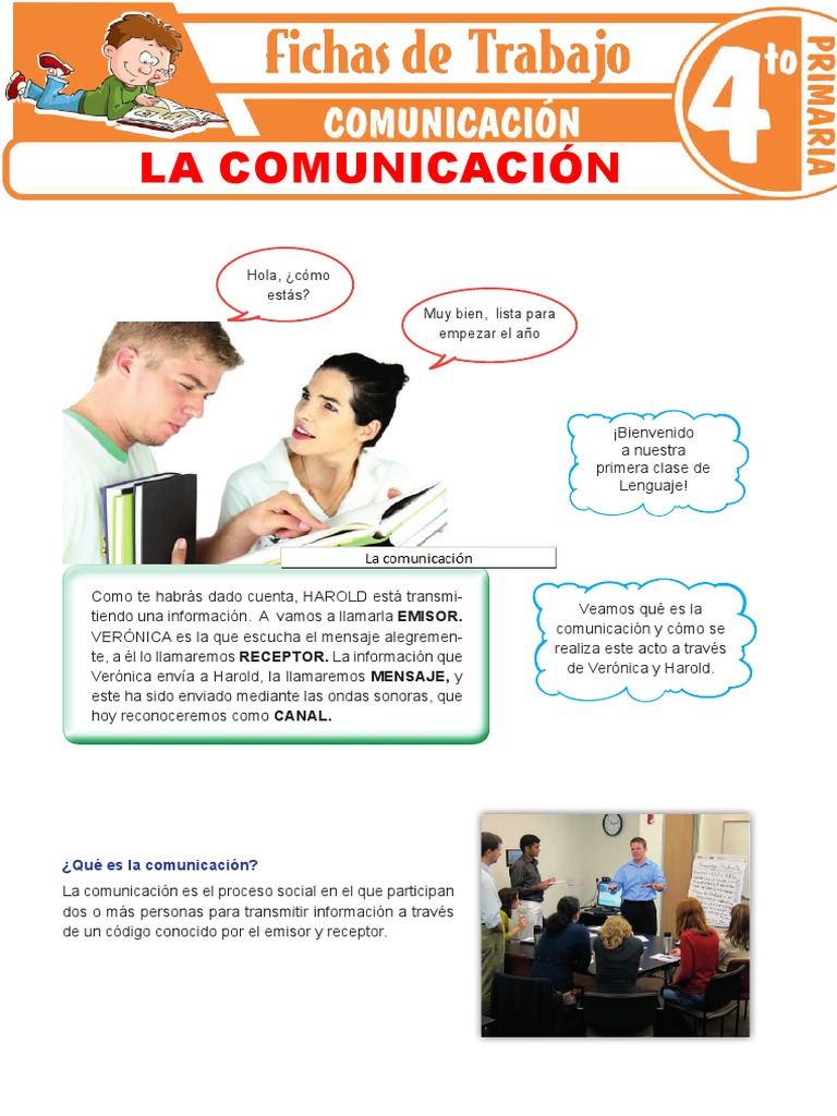 La Comunicación para Cuarto Grado de Primaria | PDF | Comunicación
