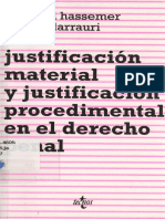 Hassemer, W. _ Larrauri, e. - Justificacion Material y Justi