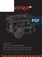 Інструкція з експлуатації бензинових генераторів, моделей: DNIPRO-M