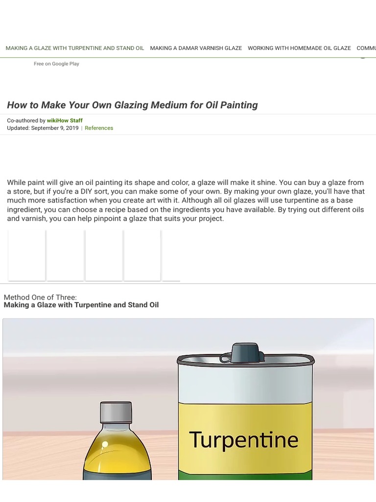 3 Ways To Make Your Own Glazing Medium For Oil Painting WikiHow PDF
