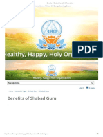 Benefits of Shabad Guru - 3HO Foundation