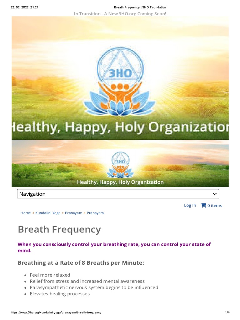 Breath Frequency - 3HO Foundation | PDF | Kundalini | Kundalini Yoga