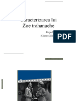 Caracterizarea Lui Zoe Trahanache: Popa Rareș