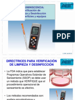 Bioluminiscencia. Método Verificación