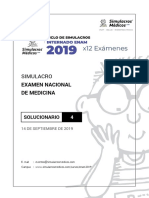 Solucionario Examen Nacional Medicina 2019