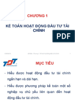 Bài Giảng - Chuong 1 - Ke Toan Hoat Dong Dau Tu Tai Chinh