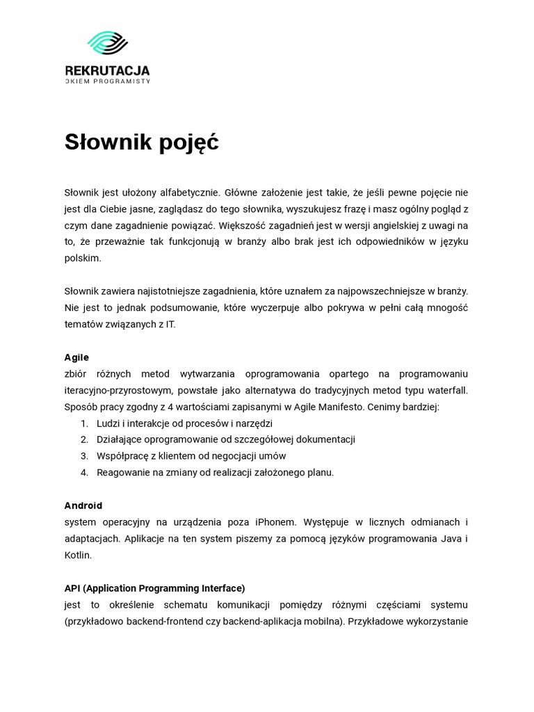 ROP Slownik Pojec W Branzy IT PDF