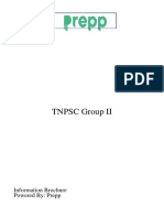 TNPSC Group Ii: Information Brochure Powered By: Prepp