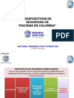 "Dispositivos de Seguridad de Piscinas en Colombia": Presenta: Hugo Díaz