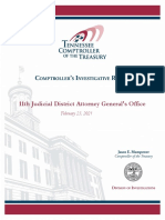 11th Judicial District Attorney Generals Office Report