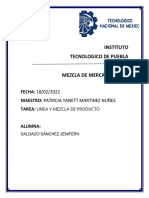 Tarea Linea y Mezcla de Productos.