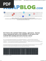 LV Grid in The Nutshell Field Catalog - Domname - Domain Name