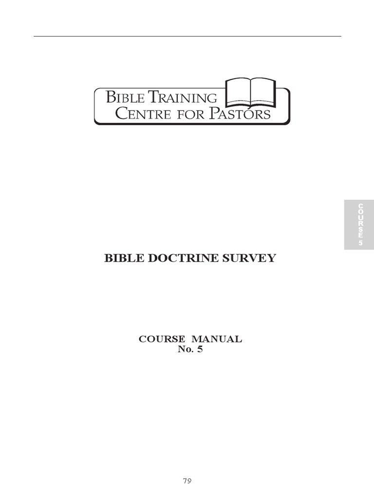 Bible Doctrine Survey for Pastors | PDF | Eucharist | God