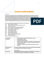 2021 Adult Preventive Health Guidelines