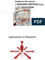 Contemporary Research Methodology in FL/ML Education
