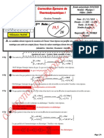 Correction Examen Thermodynamique SN 2019-2020