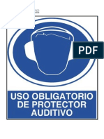 USO OBLIGATORIO DE TAPON AUDITIVO