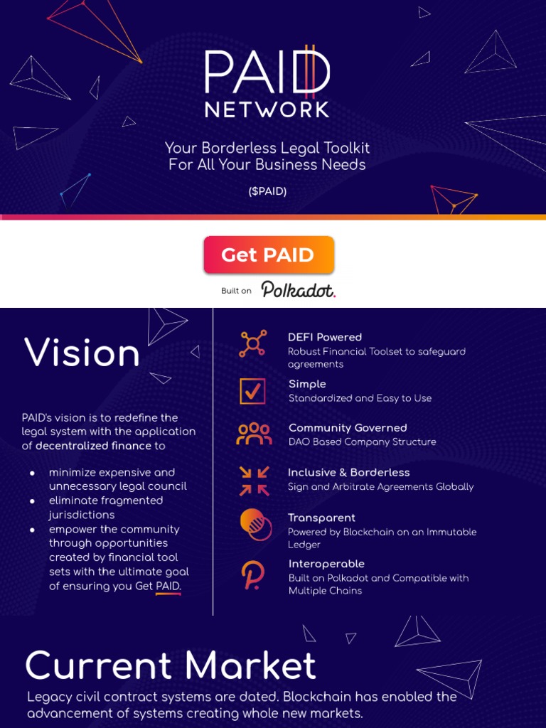 DeFi-Powered Legal Solutions by PAID | PDF | Economies | Money
