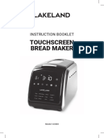 Touchscreen Bread Maker: Instruction Booklet