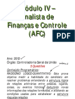 Exercícios - ESAF - Aula 029 - Analista de Finanças e Controle (CGU)